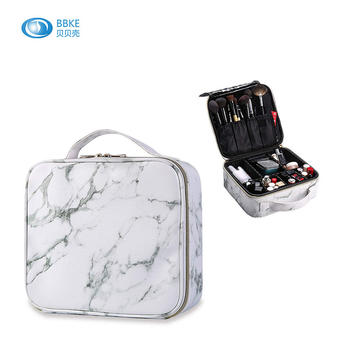 New Design Beautiful Storage Makeup Cosmetic Bag, 2020 Trendy Marble PU Stone Cosmetic Bag