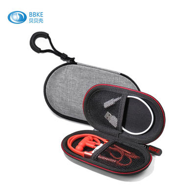 EVA zipper headphone case headset receiver boxes and accept customized LOGO